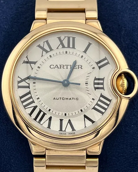 2019 Cartier Ballon Bleu 36MM Silver Dial Rose Gold Bracelet (W69004Z2)