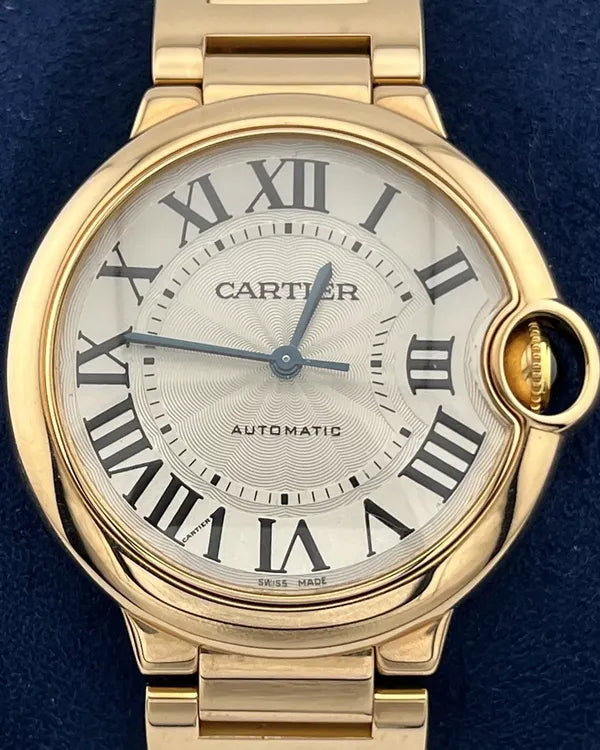 2019 Cartier Ballon Bleu De Cartier 36MM Silver Dial Rose Gold Bracelet (W69004Z2)