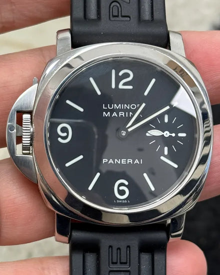2016 Panerai Luminor Marina Destro 44MM Black Dial Rubber Strap (PAM00115)