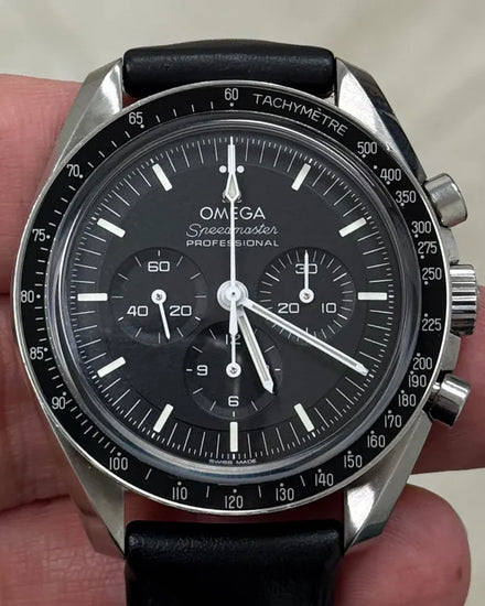 2022 Omega Speedmaster Professional Moonwatch 42MM Black Dial Leather Strap (310.32.42.50.01.002)