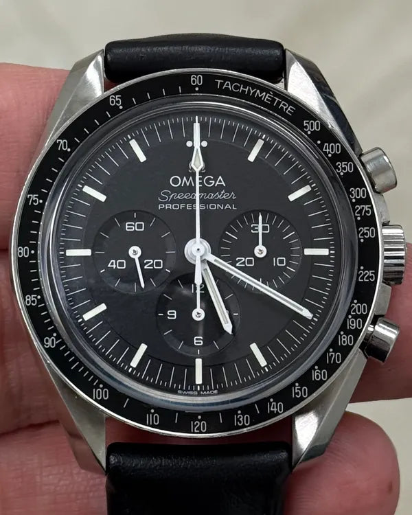 2022 Omega Speedmaster Professional Moonwatch 42MM Black Dial Leather Strap (310.32.42.50.01.002)