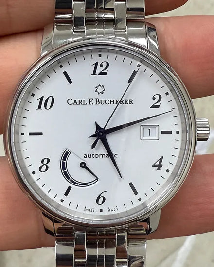 Carl F. Bucherer Adamavi 40MM White Dial Steel Bracelet (00.10323.08.26.21)