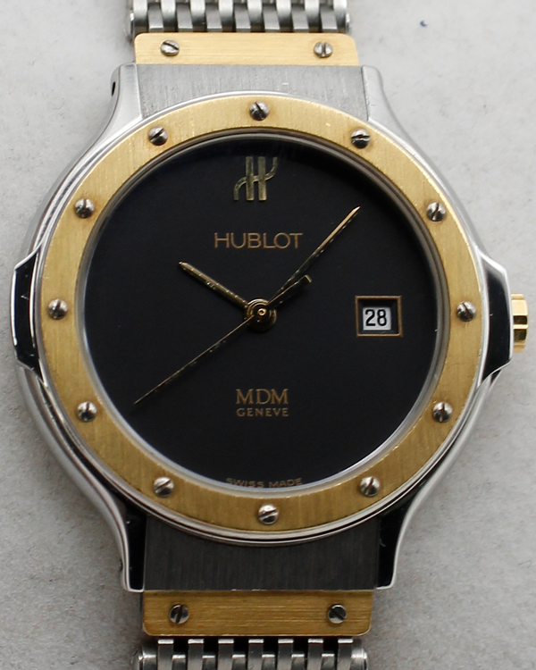 Hublot Classic MDM 25MM Quartz Black Dial Two-Tone Bracelet (1390.100.2)