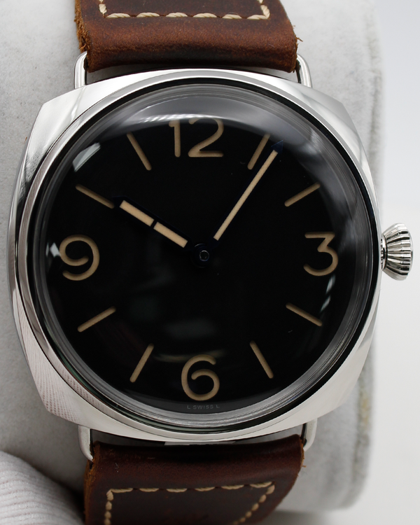 Panerai Radiomir 3 Days Acciaio L.E. 47MM Black Dial Leather Strap (PAM00721)