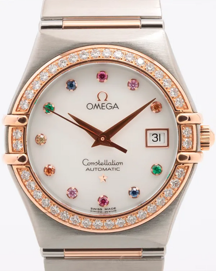 Omega Constellation 27.5MM Mother of Pearl Dial Two-Tone Bracelet (1394.79)
