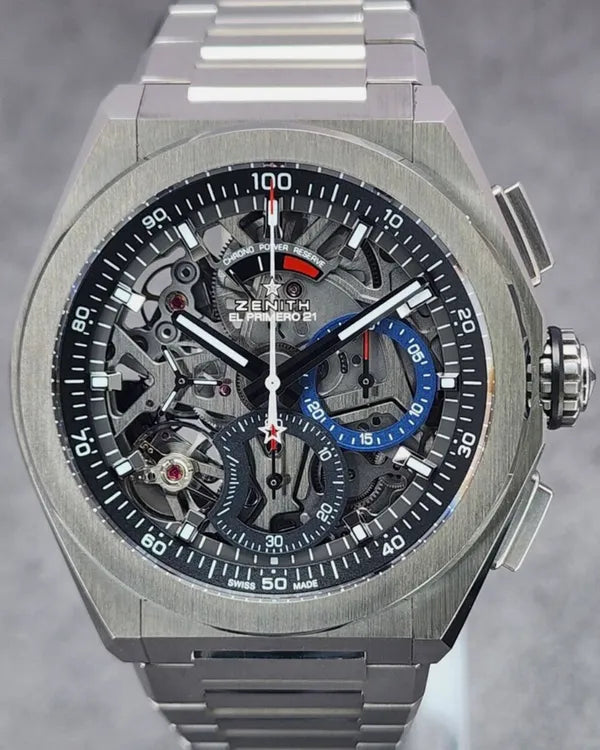 Zenith Defy El Primero 44MM Skeleton Dial Titanium Bracelet (95.9000.9004/78.M9000)