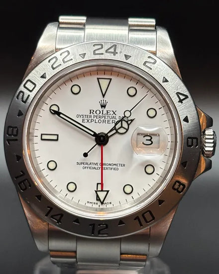 Rolex Explorer II "Polar" 40MM White Dial Oyster Bracelet (16570)