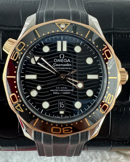 Omega Seamaster Diver 300M 42MM Black Dial Rubber Strap (210.22.42.20.01.002)