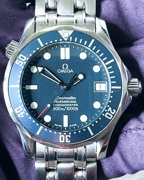 2001 Omega Seamaster Diver 300M 36.25MM Blue Dial Steel Bracelet (2551.80.00)