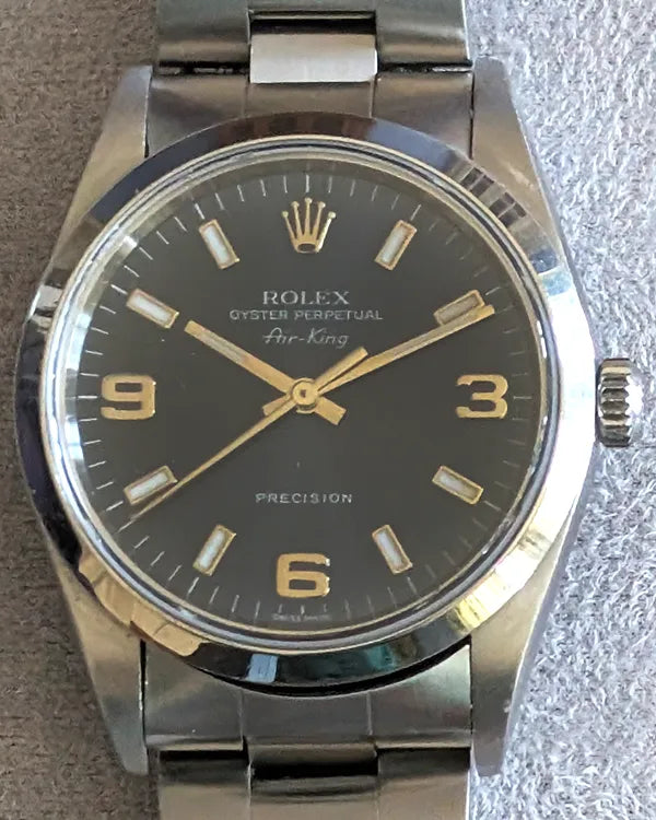 2001 Rolex Air-King 34MM Blue Dial Oyster Bracelet (14000M)