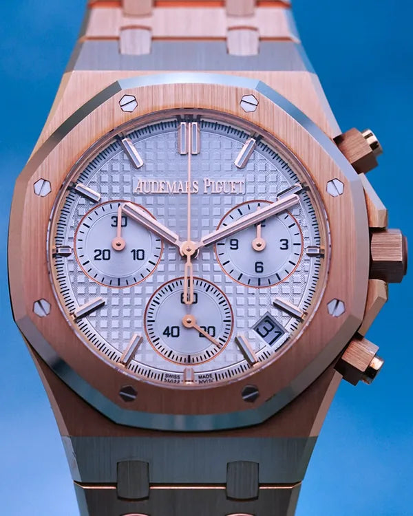 Audemars Piguet Royal Oak Chronograph 50th Anniversary 41mm Silver Dial Rose Gold Bracelet (26240OR.OO.1320OR.03)