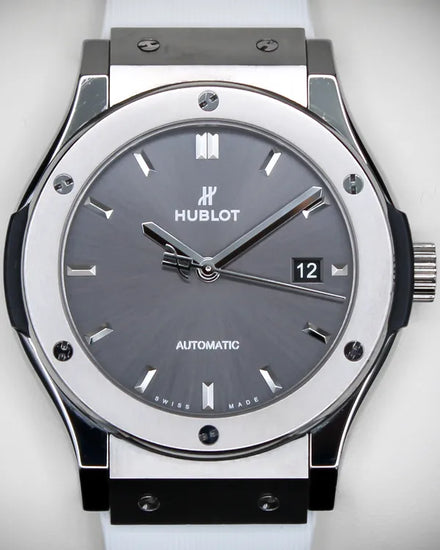 Hublot Classic Fusion Racing 42MM Grey Dial Rubber Strap (542.NX.7071.LR)