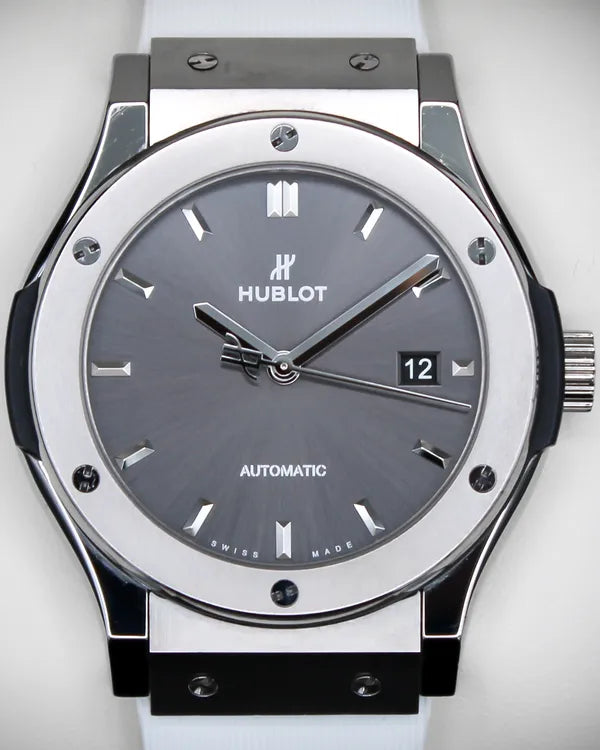 Hublot Classic Fusion Racing 42MM Grey Dial Rubber Strap (542.NX.7071.LR)