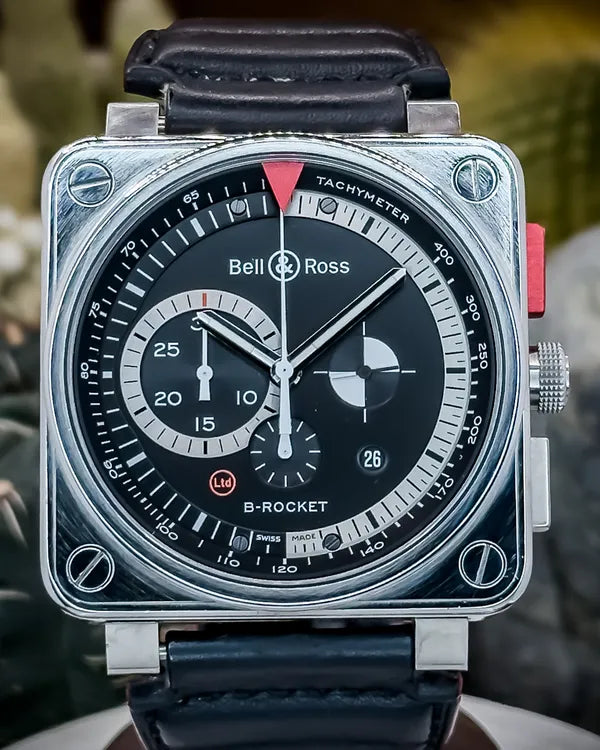 2014 Bell & Ross BR 01 94 B-Rocket L.E. 46MM Black Dial Leather Strap (BR0194-B-ROCKET)