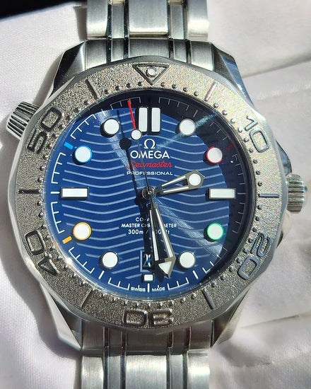 2021 Omega Seamaster Diver 300M "Beijing 2022" S.E. 42MM Blue Dial Steel Bracelet (522.30.42.20.03.001)