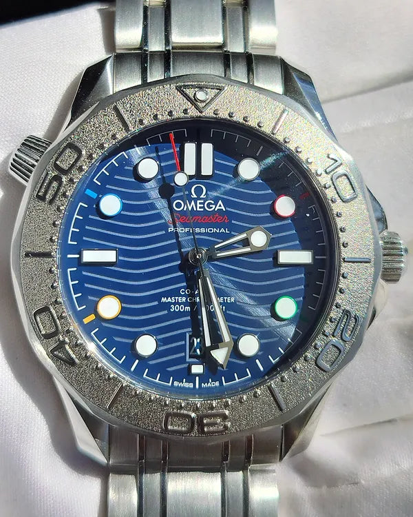 2021 Omega Seamaster Diver 300M "Beijing 2022" S. E. 42MM Blue Dial Steel Bracelet (522.30.42.20.03.001)