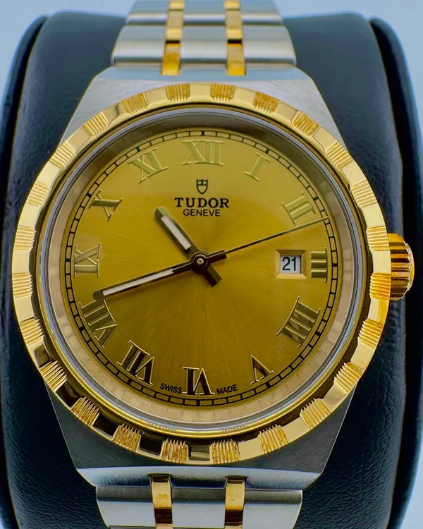 No Reserve - 2023 Tudor Royal 28MM Champagne Dial Two-Tone Bracelet (28303)