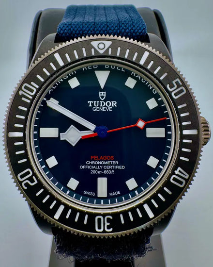 No Reserve - 2025 Tudor Pelagos FXD "Alinghi Red Bull Racing" 42MM Blue Dial Textile Strap (25707KN)