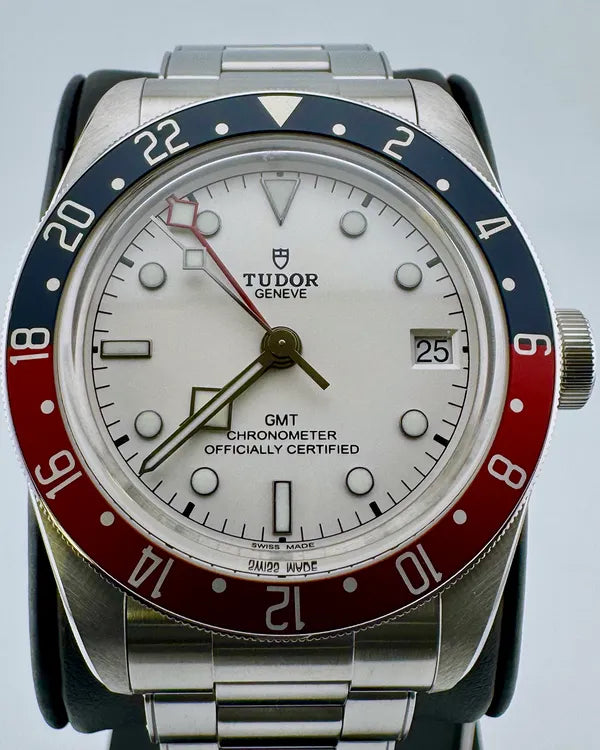 No Reserve - 2024 Tudor Black Bay GMT "Pepsi" 41MM White Dial Steel Bracelet (79830)