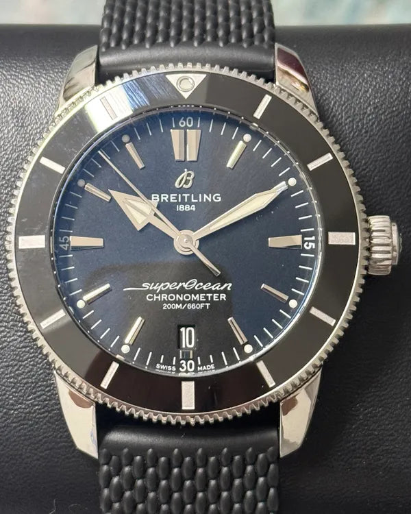 2021 Breitling Superocean Heritage II Matterhorn L. E. 44MM Black Dial Rubber Strap (AB20302A1B1S1)