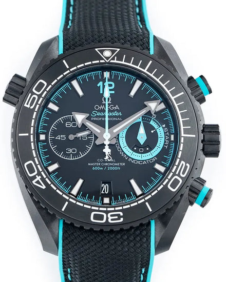 2024 Omega Seamaster Planet Ocean 600M "ETNZ Deep Black" 45.5MM Black Dial Rubber Strap (215.92.46.51.01.003)