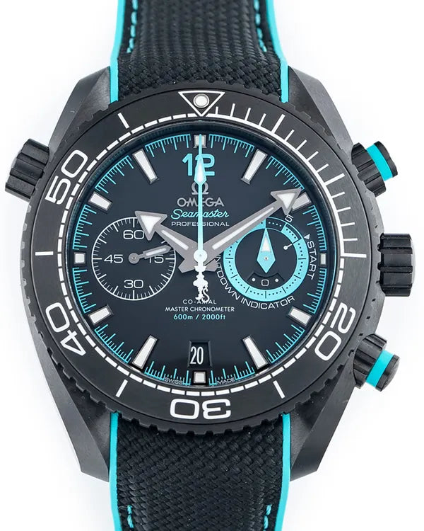 2024 Omega Seamaster Planet Ocean 600M "ETNZ Deep Black" 45.5MM Black Dial Rubber Strap (215.92.46.51.01.003)