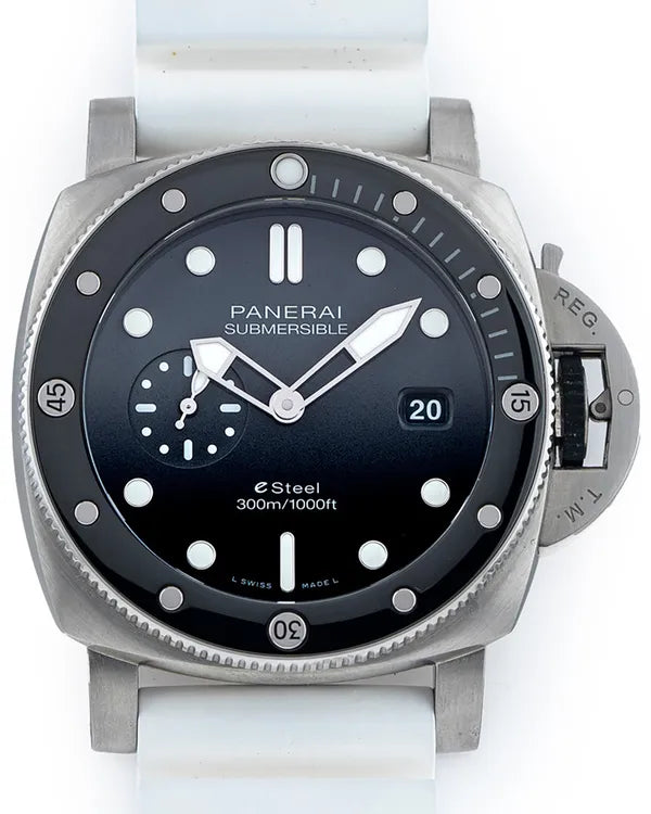 2022 Panerai Submersible QuarantaQuattro "Grigio Roccia" Boutique Edition L.E. 44MM Anthracite Dial Rubber Strap (PAM01288)