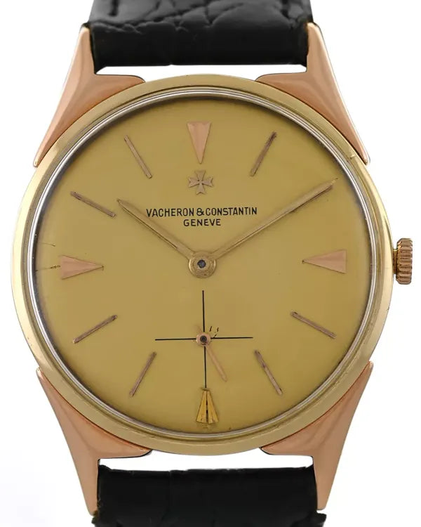 Vacheron Constantin Vintage Calatrava 32MM Champagne Dial Aftermarket Leather Strap (6068)