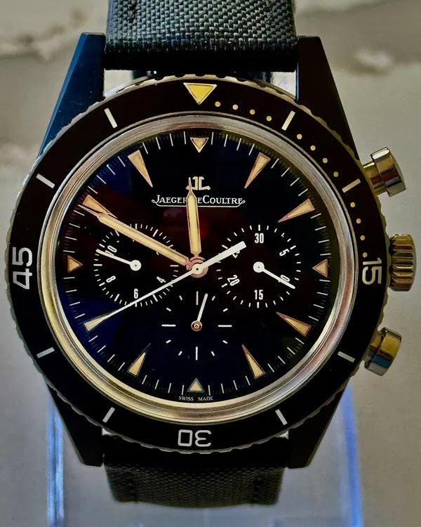 2015 Jaeger-LeCoultre Deep Sea Chronograph Special Edition 44MM Black Dial Textile Strap (Q208A57J)