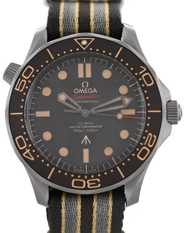 2024 Omega Seamaster Diver 300M "007 Edition" 42MM Brown Dial Textile Strap (210.92.42.20.01.001)