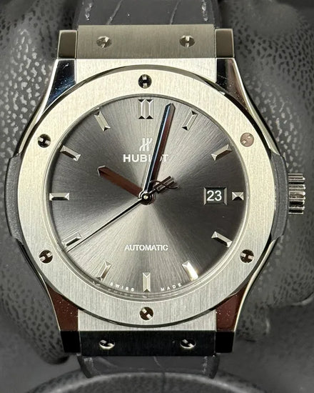 2024 Hublot Classic Fusion Racing 42MM Grey Dial Leather Strap (542.NX.7071.LR)