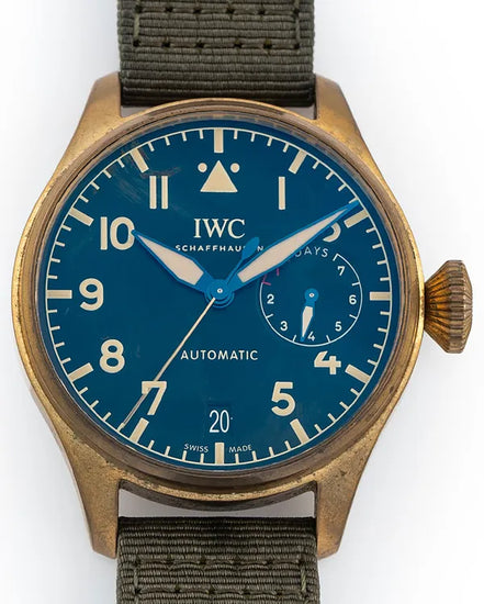 2018 IWC Schaffhausen Pilot "Big Pilot" L.E. 46MM Black Dial Textile Strap (IW501005)