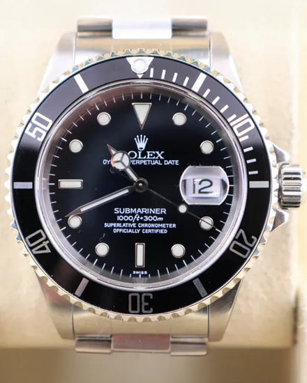 1999 (A Serial) Rolex Submariner Date 40MM Black Dial Oyster Bracelet (16610)