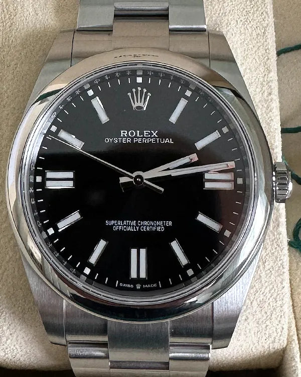 2022 Rolex Oyster Perpetual 41MM Black Dial Oyster Bracelet (124300)