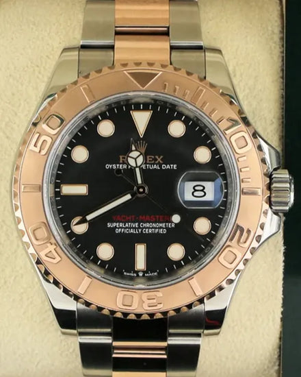 2020 Rolex Yacht-Master 40MM Black Dial Two-Tone Oyster Bracelet (126621)