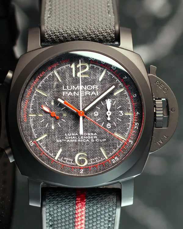 2020 Panerai Luminor Luna Rossa "36th America's Cup" L.E. 44MM Grey Dial Rubber Strap (PAM01037)