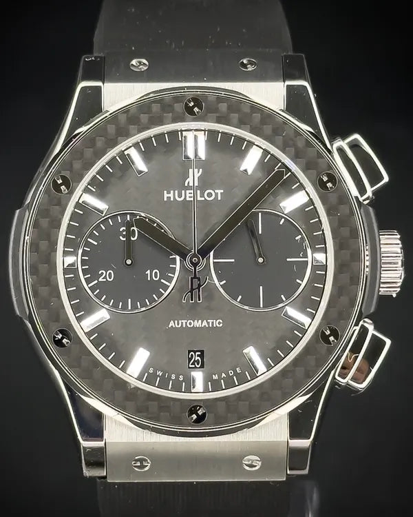 2020 Hublot Classic Fusion 45MM Carbon Fiber Dial Rubber Strap (521.NQ.1771.RX.PLP16)