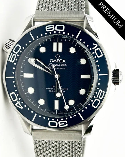 2025 Omega Seamaster Diver 300M "James Bond 60th Anniversary" 42MM Blue Dial Steel Bracelet (210.30.42.20.03.002)