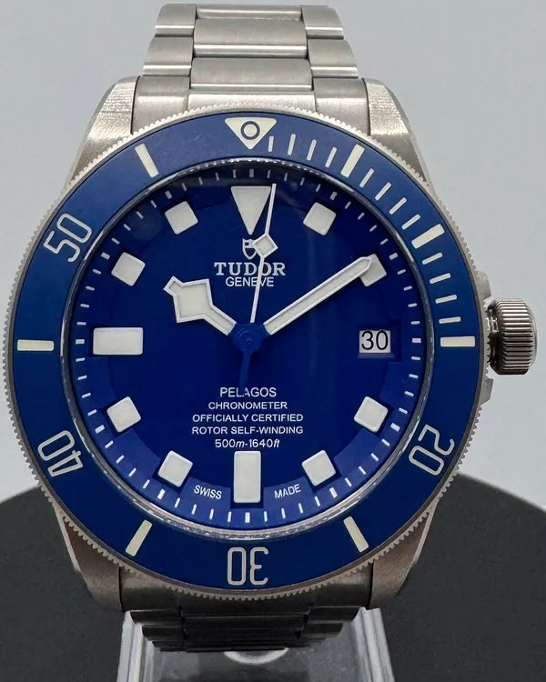 2021 Tudor Pelagos 42MM Blue Dial Titanium Bracelet (25600TB)