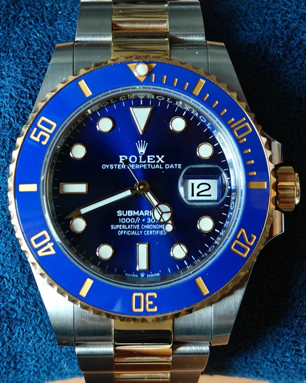 2022 Rolex Submariner Date "Bluesy" 41MM Blue Dial Two-Tone Oyster Bracelet (126613LB)