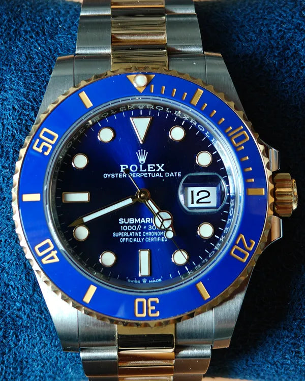 2022 Rolex Submariner Date "Bluesy" 41MM Blue Dial Two-Tone Oyster Bracelet (126613LB)