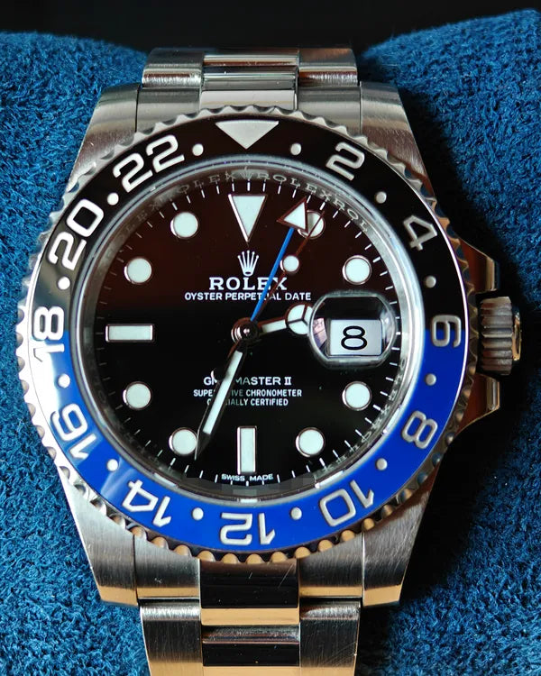 Rolex GMT-Master II "Batman" 40MM Black Dial Oyster Bracelet (116710BLNR)