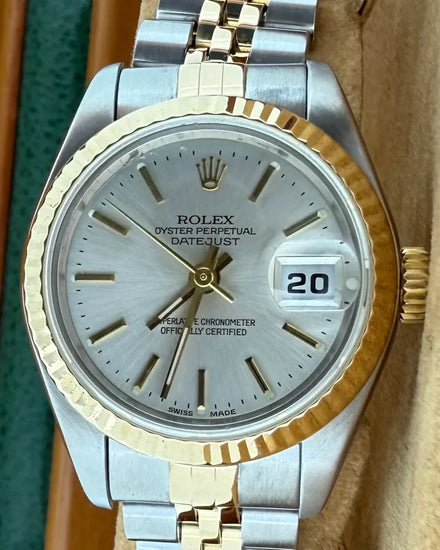 2002 Rolex Lady-Datejust 26MM Silver Dial Two-Tone Jubilee Bracelet (79173)