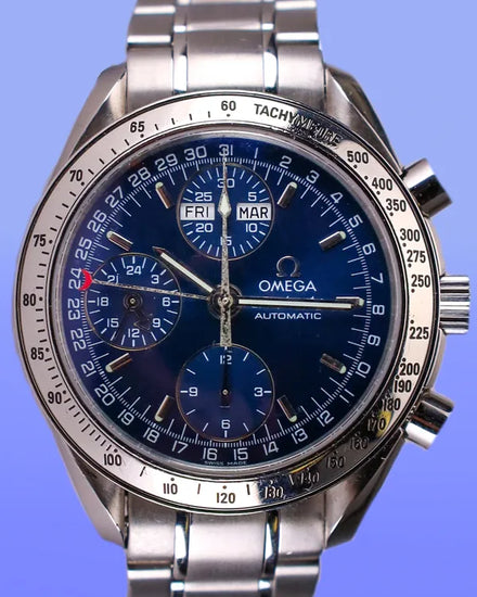 Omega Speedmaster Day-Date 39MM Blue Dial Steel Bracelet (3523.80.00)
