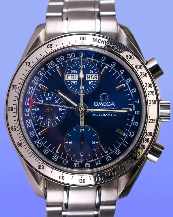 Omega Speedmaster Day-Date 39MM Blue Dial Steel Bracelet (3523.80.00)
