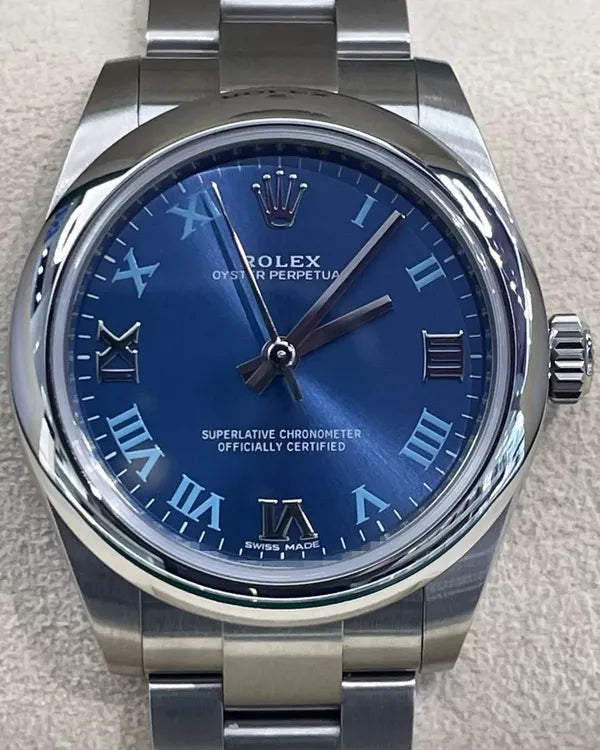 2016 Rolex Oyster Perpetual 31MM Blue Dial Oyster Bracelet (177200)