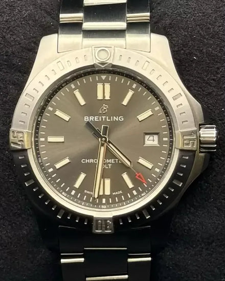 2019 Breitling Chronomat Colt 41MM Grey Dial Steel Bracelet (A17313101F1A1)