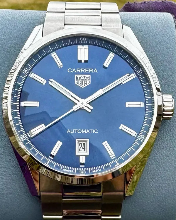 2023 Tag Heuer Carrera Date 39MM Blue Dial Steel Bracelet (WBN2112.BA0639)