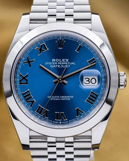 2025 Rolex Datejust 41MM Blue "Azzurro" Dial Jubilee Bracelet (126300)