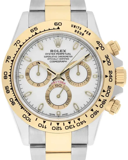 2023 Rolex Cosmograph Daytona 40MM White Dial Two-Tone Oyster Bracelet (116503)